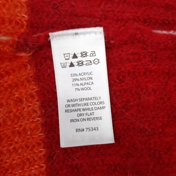 NWT Silverflint Stripe Alpaca Blend Sweater Size XS - Picture 7 of 10